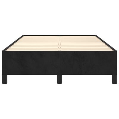 vidaXL Рамка за легло, черна, 120x190 см, кадифе