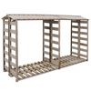 vidaXL Навес за дърва за огрев, 300x90x176 cм, импрегниран бор