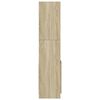 vidaXL Висок шкаф, сонома дъб, 92x33x140 см, инженерно дърво