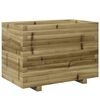 vidaXL Градинска кашпа, 70x40x49,5 см, импрегнирано борово дърво