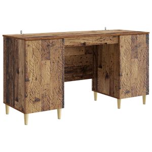 vidaXL Бюро Старо дърво 142,5 x 50 x 75 см Инженерна дървесина