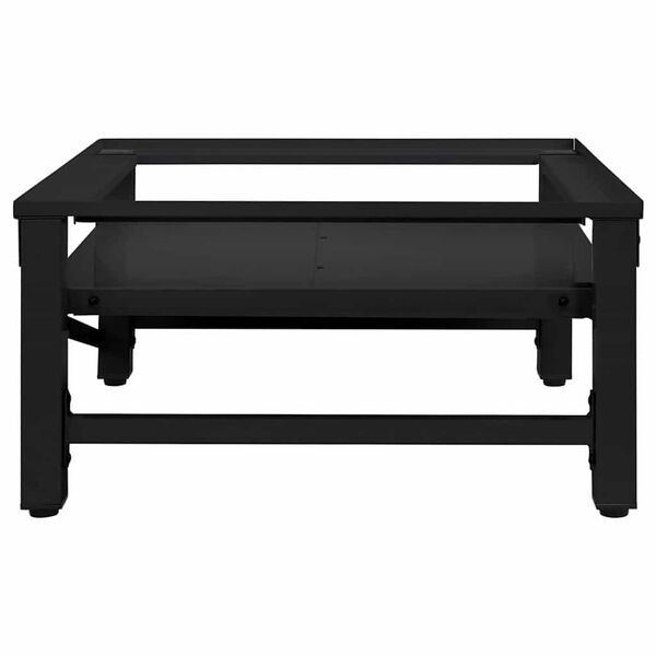 vidaXL Педестал за пералня Черно 64 x 55 x 32.5 см Стомана