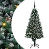vidaXL С изкуствено коледно дърво с 300 LED светодиода Зелен 180 cm