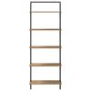 vidaXL Рафт за книги Дъб 60 x 24 x 168 см Инженерно дърво