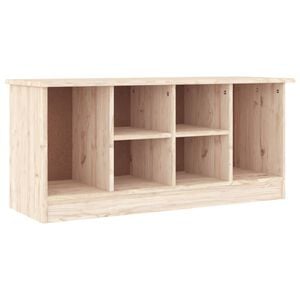 vidaXL Пейка за обувки ALTA, 100x35x45 см, бор масив