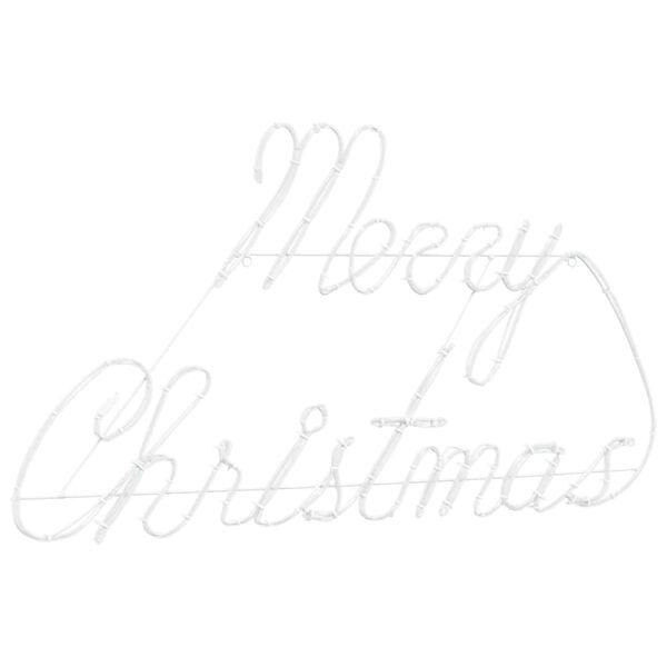 vidaXL Коледен знак Червено 99 x 55 x 13 см Желязо