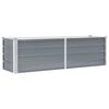 vidaXL Градинска висока леха поцинкована стомана 160x40x45 см сива