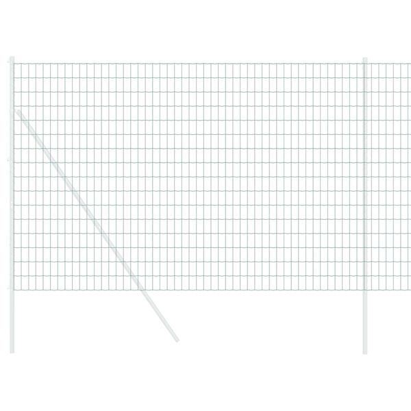 vidaXL Европейска ограда Зелен 1.5 x 10 m Желязо с PVC покритие