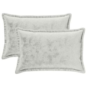 vidaXL Калъфка за възглавница 2 pcs HOUTEN Светлосиво 50 x 80 cm