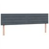 vidaXL Box Spring легло с матраци Тъмно сиво 180x210 cm кадифе