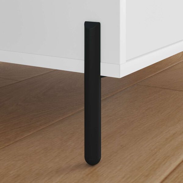 vidaXL Крака за мебели 12 pcs Черно 66 x 36 x 160 мм Желязо