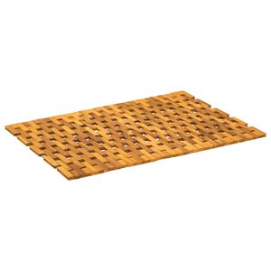vidaXL Постелки за баня Натурално 55 x 80 см Солидно акациево дърво