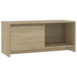 vidaXL ТB шкаф, сонома дъб, 90x35x40 см, инженерно дърво