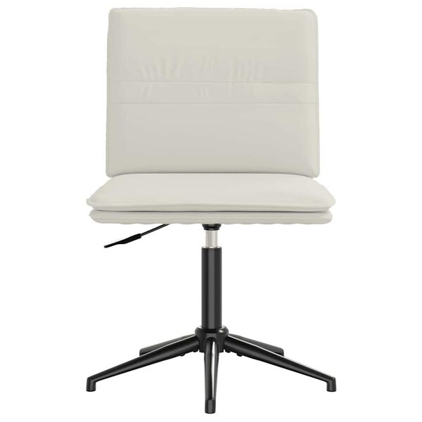 vidaXL Трапезни столове, 2 бр, кремави, кадифе