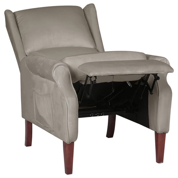 vidaXL Наклоняем стол, светлосив, кадифе