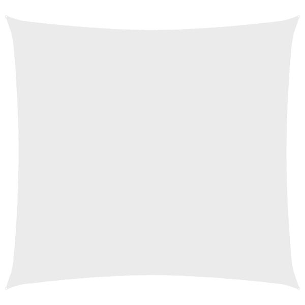 vidaXL Платно-сенник, Оксфорд текстил, квадратно, 2,5x2,5 м, бяло