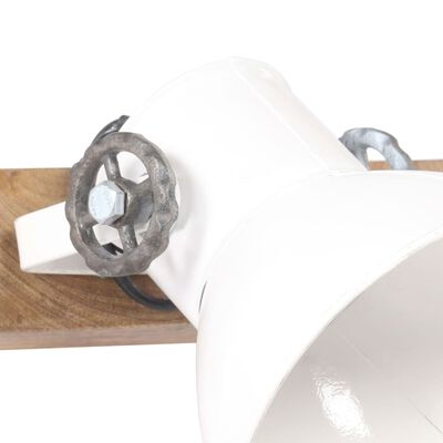 vidaXL Индустриална стенна лампа бяла 90x25 см E27