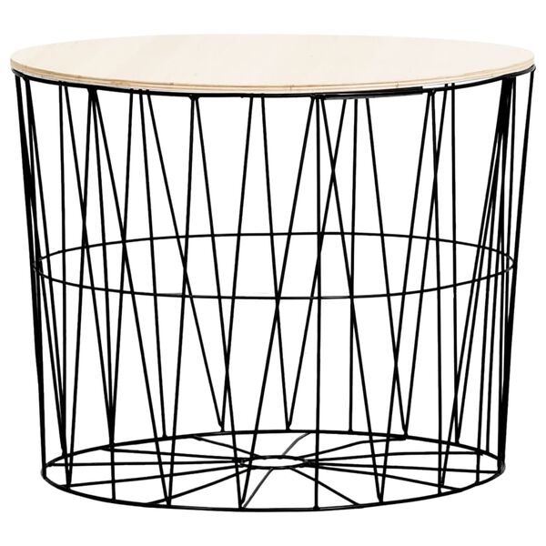 vidaXL Маси за кафе, 4 бр, черни