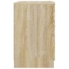 vidaXL Нощно шкафче, дъб сонома, 40x40x63 см, инженерно дърво