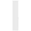 vidaXL Висока дъска бяла 37,5x35x180 см инженерно дърво
