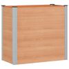 vidaXL Градинска повдигната леха Кафяво 100 x 50 x 91 cm алу.