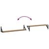 vidaXL Стени за рафтове 2 pcs Дъб 80 x 15 x 15,5 cm Инженерно дърво