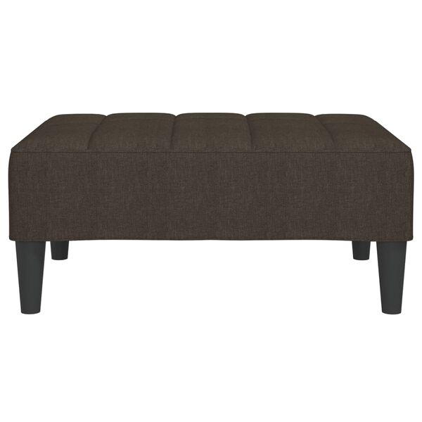 vidaXL Табуретка, тъмнокафява, 78x56x32 см, плат