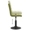 vidaXL Въртящи се трапезни столове, 4 бр, светлозелени, кадифе