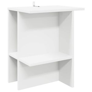 vidaXL Масичка за кафе Бяло 40 x 30 x 49 см Инженерна дървесина