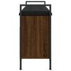 vidaXL Пейка за обувки, кафяв дъб, 105,5x32x57,5 см, инженерно дърво