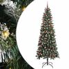 vidaXL С изкуствено коледно дърво Зелено 210 cm