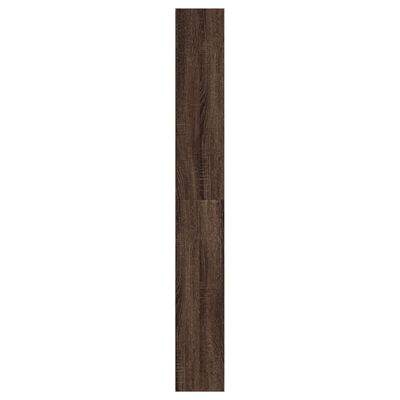 vidaXL Шкаф за обувки, кафяв дъб, 60x21x163,5 см, инженерно дърво