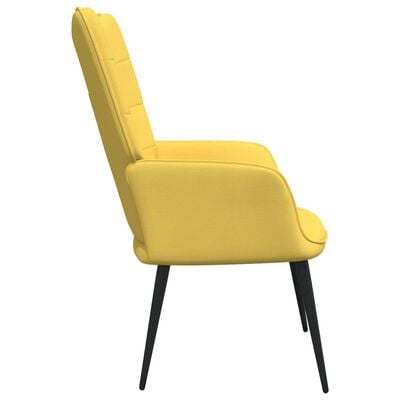 vidaXL Релаксиращ стол, горчица жълто, плат
