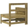 vidaXL Градински диван, 69x62x70,5 см, импрегнирано борово дърво