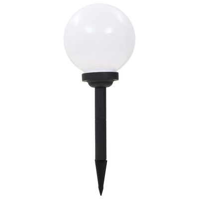 vidaXL Градински соларни лампи, LED, 3 бр, сферични, 20 см, RGB