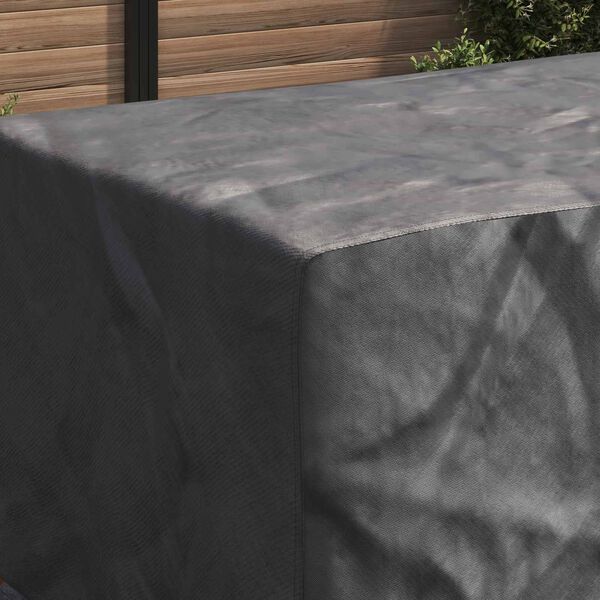 vidaXL Покривало за мебели Едноцветен Черно 270 x 110 x 70 см 420D