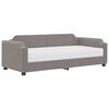 vidaXL Канапе с матрак, таупе, 90x200 см, плат