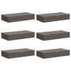 vidaXL Кутия за съхранение 6 бр. Нетъкан текстил 100 x 50 x 18 см 90 l