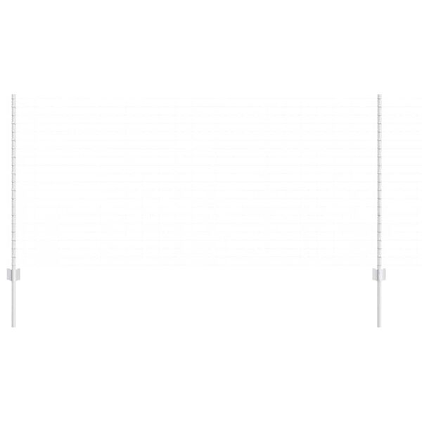 vidaXL Стълб за ограда. 11 pcs Сребрист 120 cm Стомана