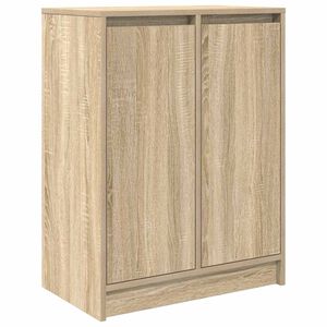vidaXL Страничен шкаф, дъб сонома, 57x34x76 см, инженерно дърво