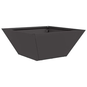 vidaXL Градинска саксия Черно 35 x 35 x 15 см