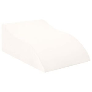 vidaXL Възглавничка за крака 68 x 41 x 24 см PU пяна Бяло