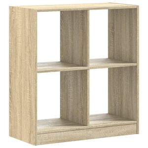 vidaXL Библиотека, дъб сонома, 68,5x32x75 см, инженерно дърво