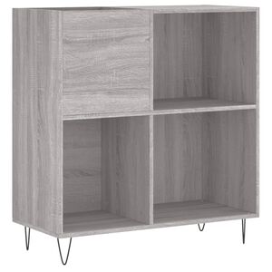 vidaXL Шкаф за винилови плочи сив сонома 84,5x38x89 см инженерно дърво