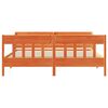 vidaXL Рамка за легло без матрак, восъчнокафяв, 200x200 см, бор масив