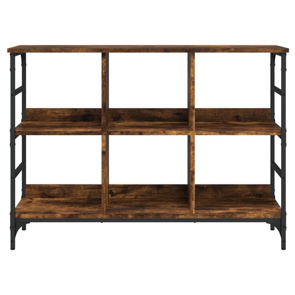 vidaXL Сайдборд, опушен дъб, 102x32x73,5 см инженерно дърво