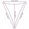 vidaXL Платно-сенник, 160 г/м², кафяво, 5x6x6 м, HDPE