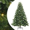 vidaXL С изкуствено коледно дърво с поставка Зелен 240 cm PE и PVC