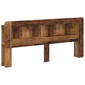 vidaXL Табла за легло Старо дърво Инженерен дървен материал
