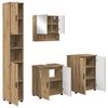 vidaXL Комплект мебели за баня 4 бр. Дъб 61 x 35 x 64 см